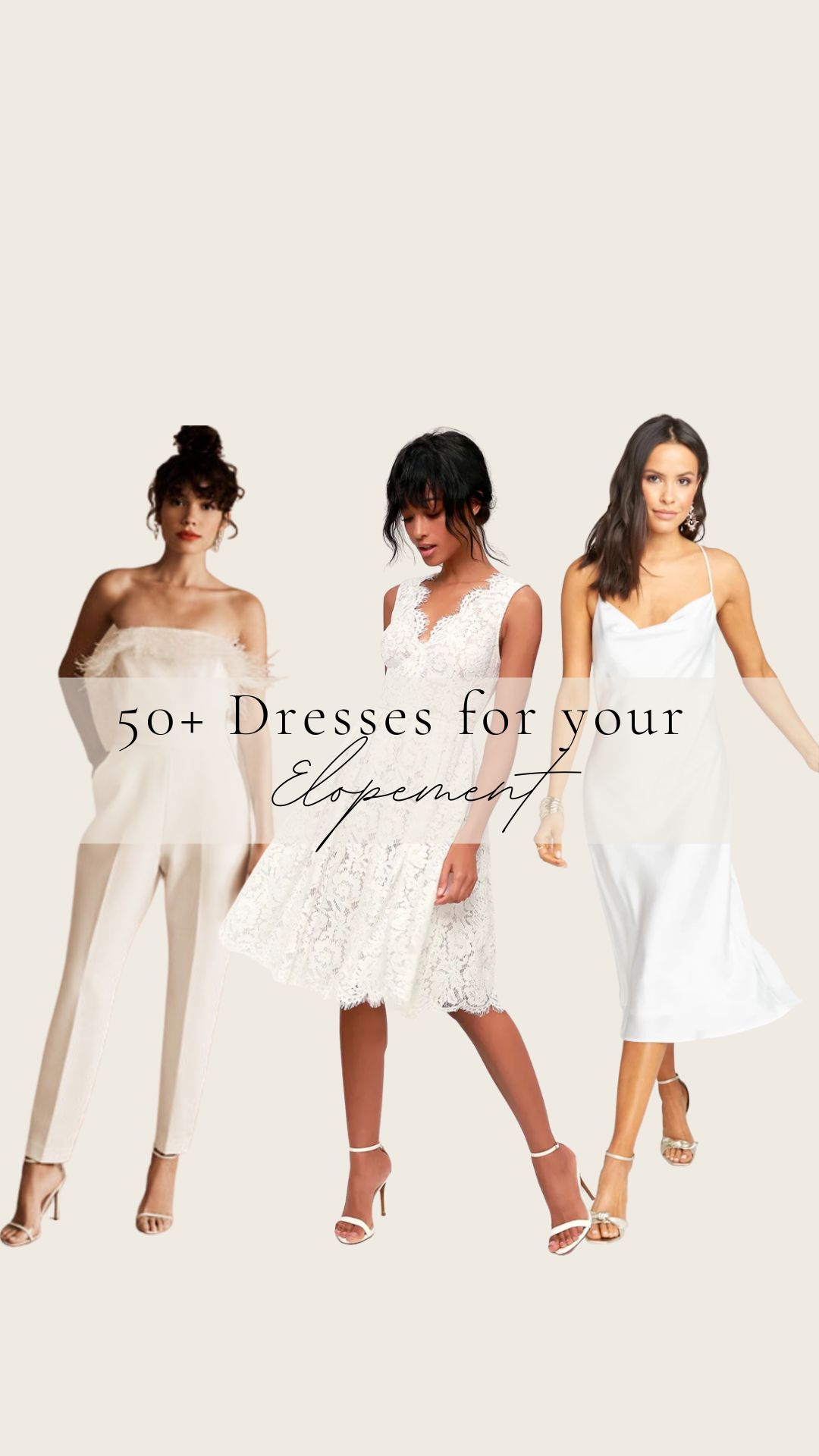 50 Dresses for your Wedding Elopement Sistered States